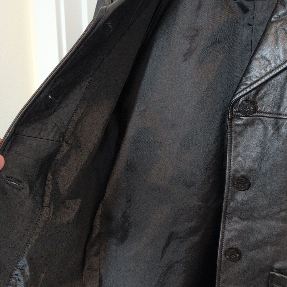 Nine West Women's Black Button Front Collared Jacket With Pockets Lined Size L - Picture 5 of 12